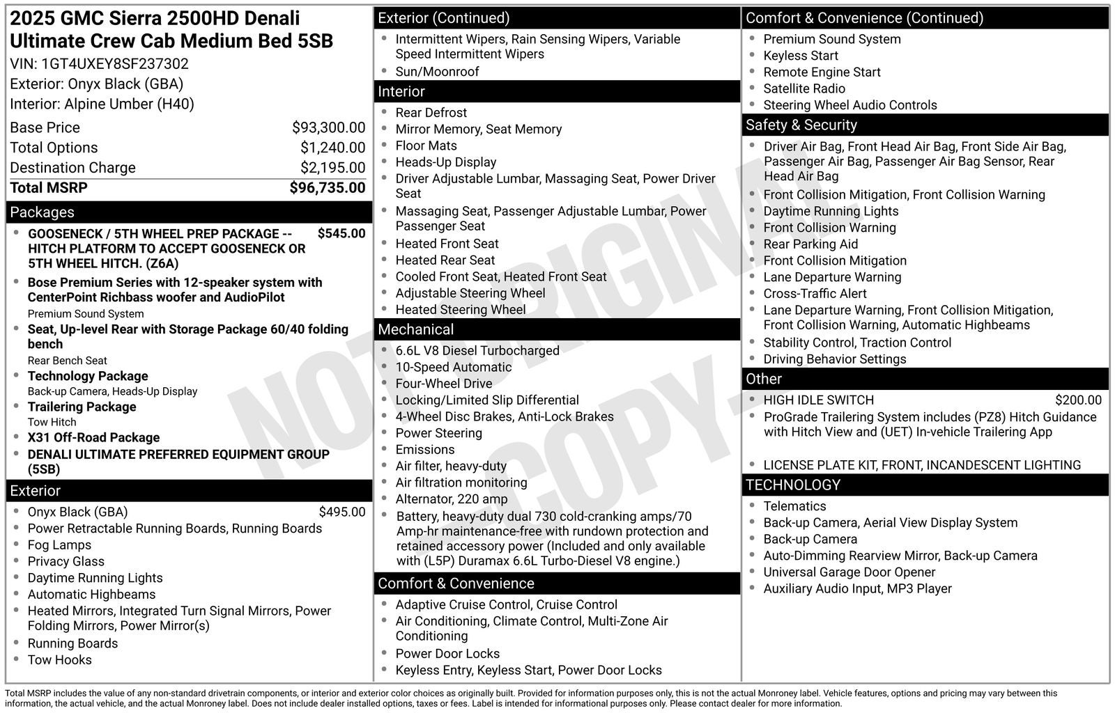 2025 GMC Sierra 2500HD Denali Ultimate