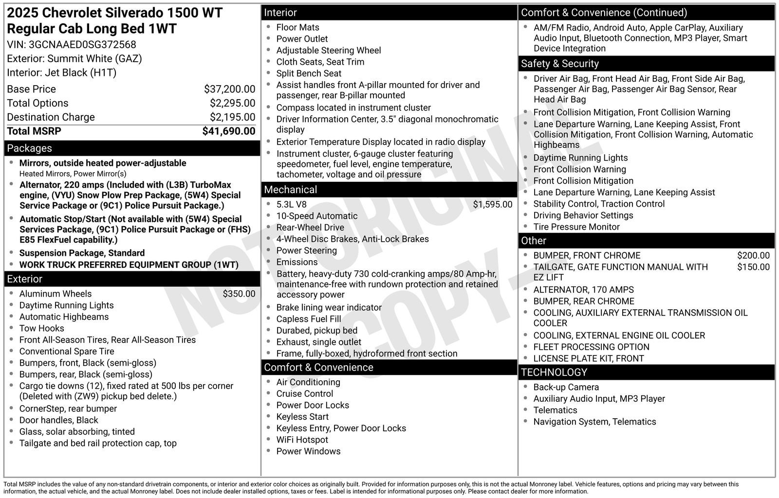 2025 Chevrolet Silverado 1500 WT