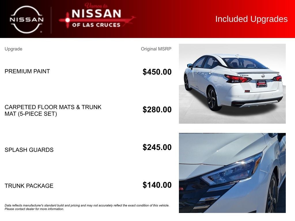 2025 Nissan Versa 1.6 SR