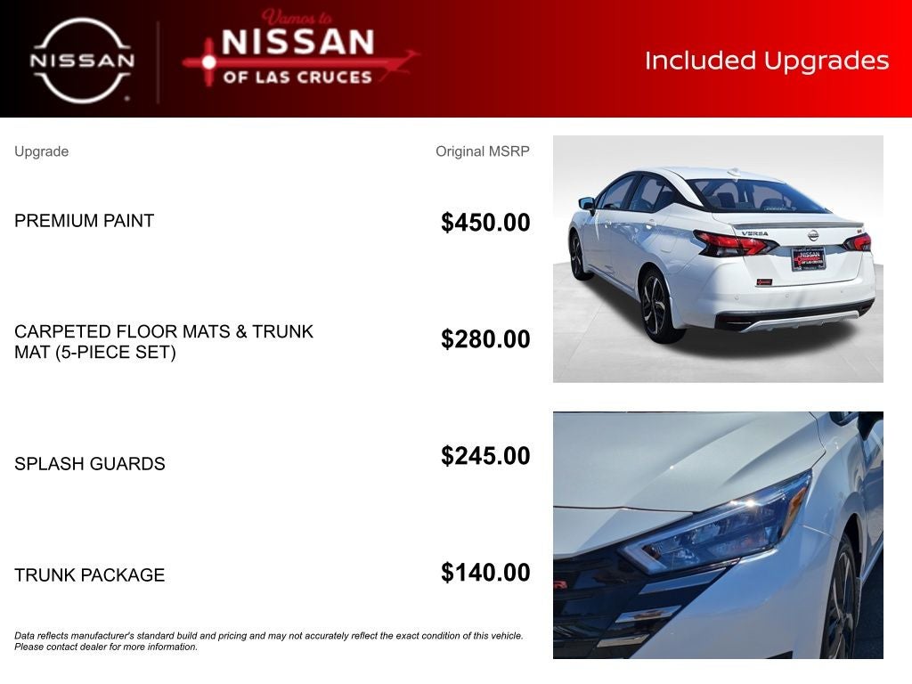 2025 Nissan Versa 1.6 SR