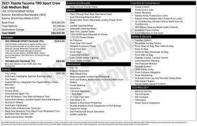 2021 Toyota Tacoma SR5 V6