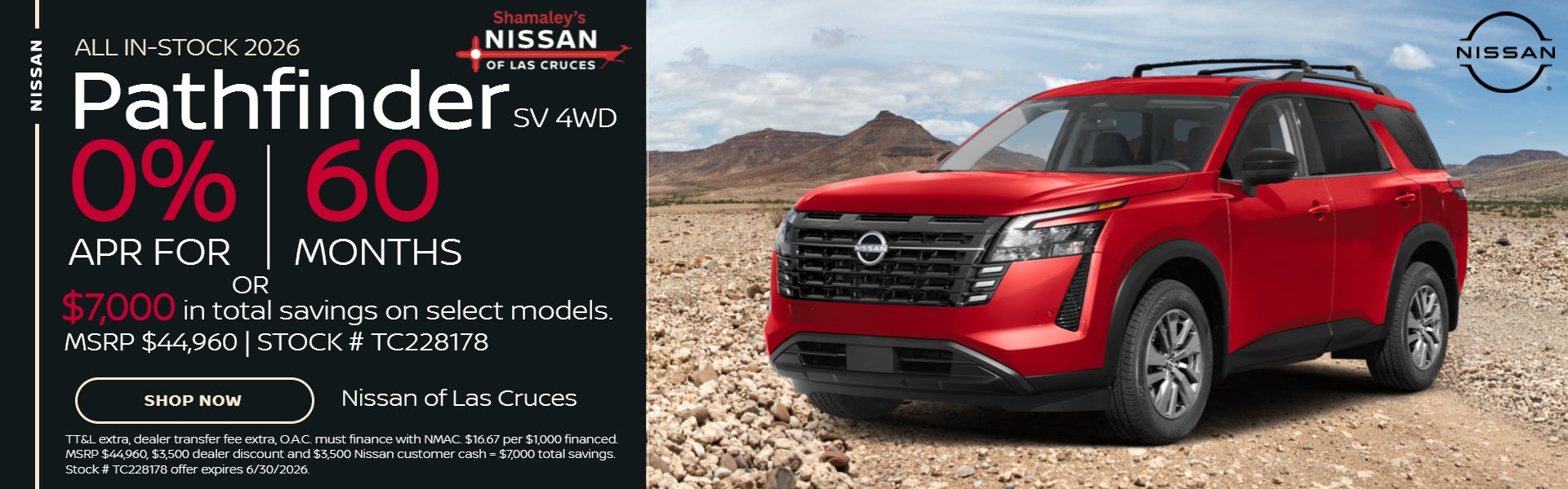 2026 Nissan Pathfinder SV