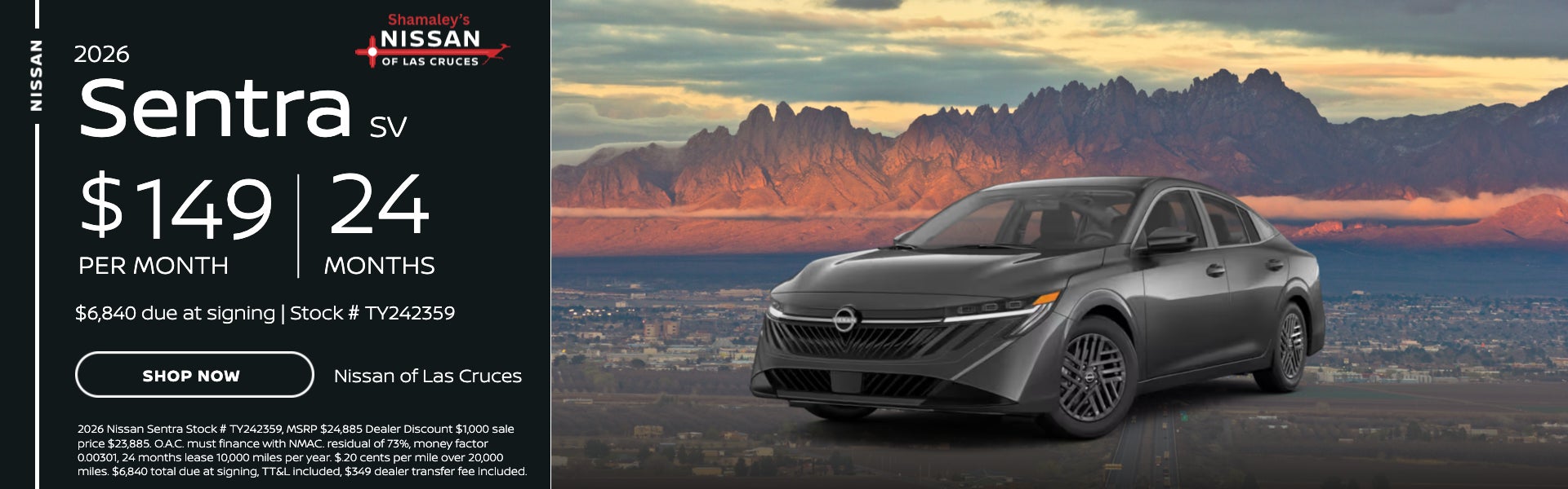 2026 Nissan Sentra SV 